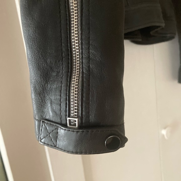 All Saints Conroy Leather Biker Jacket! - Picture 4 of 5